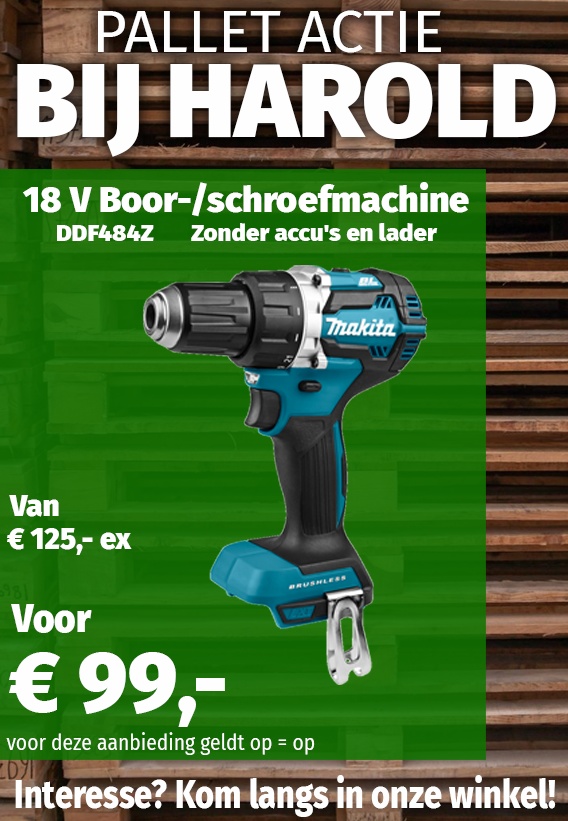 18 v Boor-/Schroefmachine DDF484Z