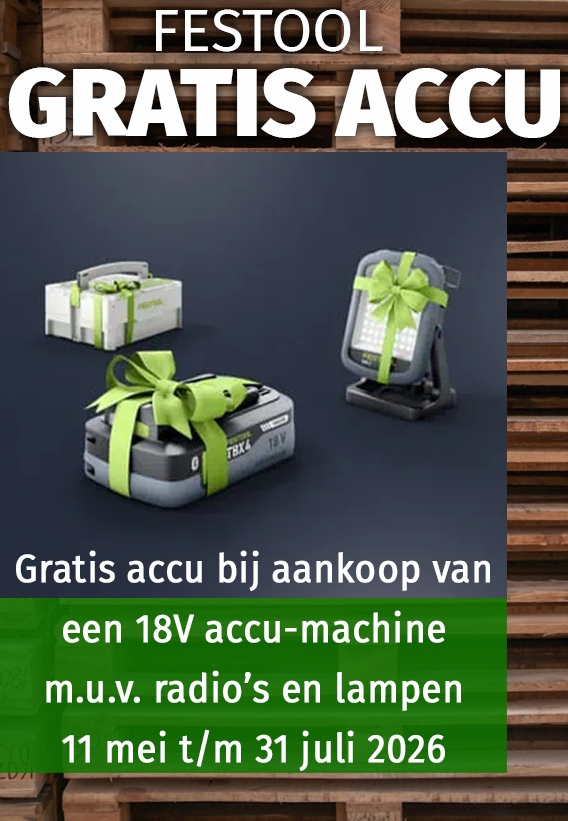 Gratis Accu Festool