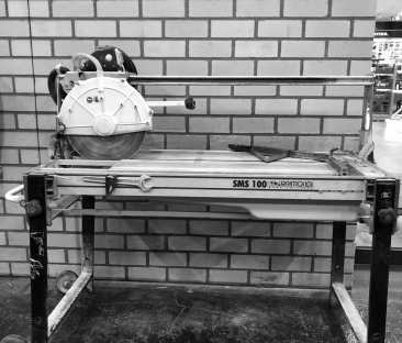 Tegelzaagtafel 350 bovengeleiding 1000 mm 