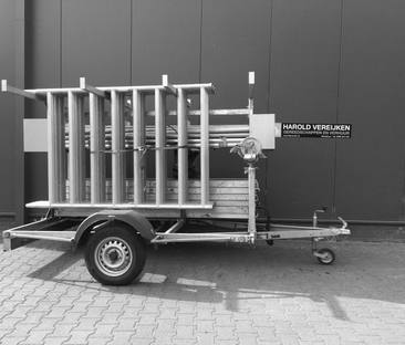Rolsteiger 7 meter 1.3x2.5 meter + aanhanger